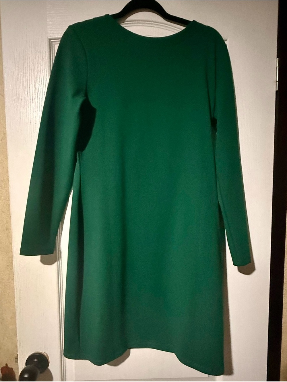 H&M Emerald Green Long Sleeve A-Line Dress